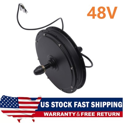 For Electric Bicycle Brushless Gearless 48V 1000W Ebike Rear Wheel Hub Motor