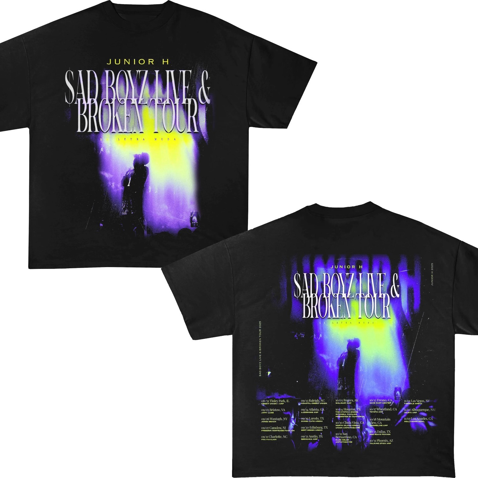 Junior H Sad Boyz Live & Broken Heart Tour Vintage T-Shirt