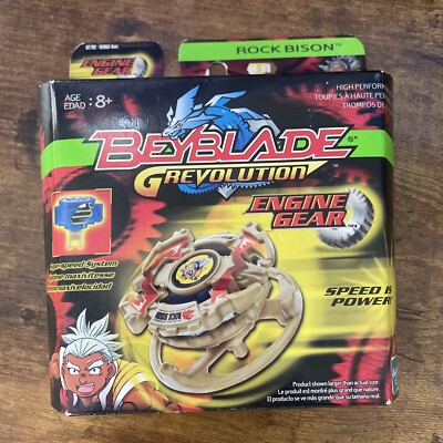 Beyblade G revolution Rock Bison Winder Hasbro Old First Generation NEW 2