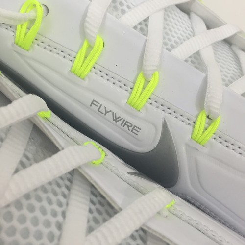 NIKE Vapor Carbon Elite 2.0 TD Football White Silver Volt 631425-101 Size 16