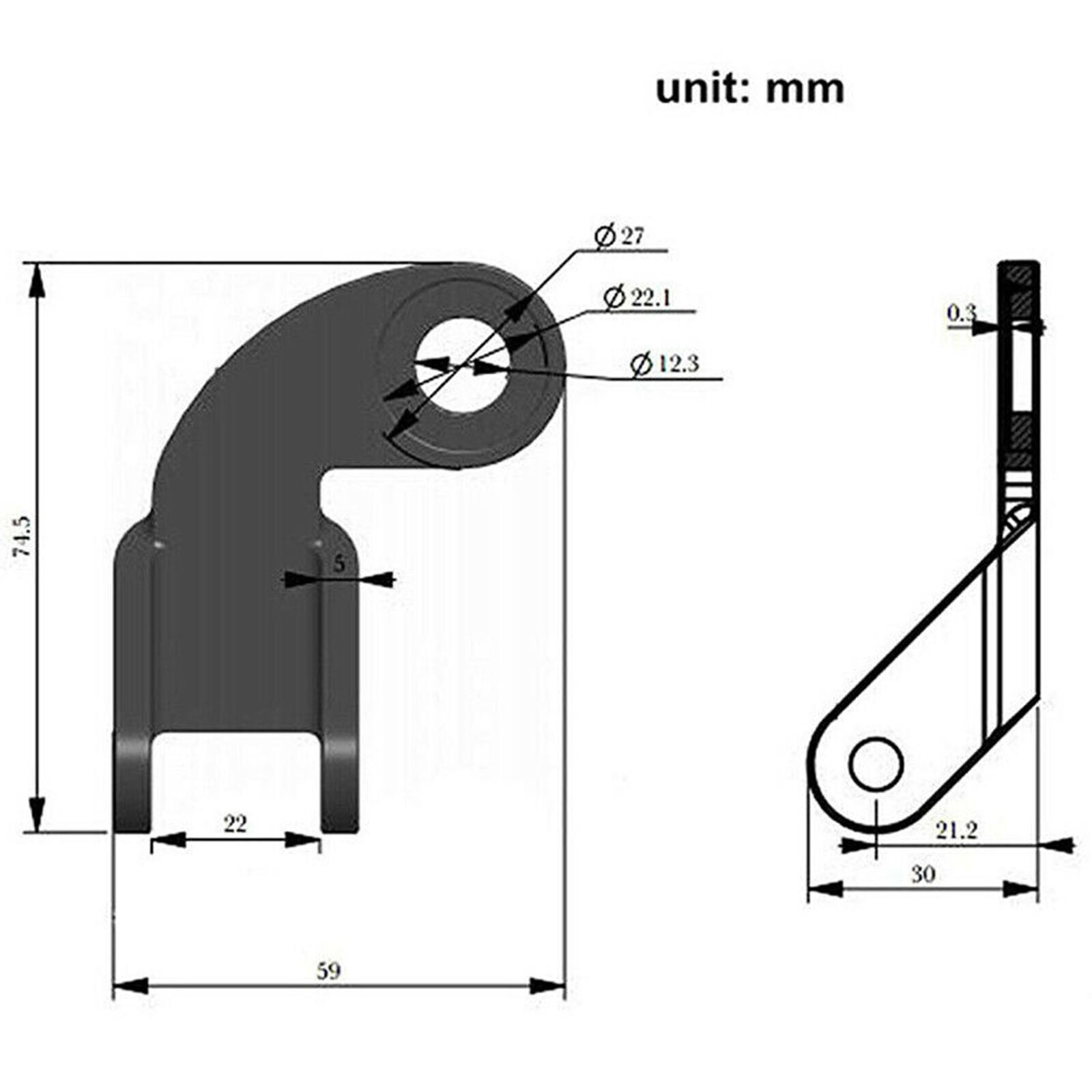 Steel Bicycle Bike Trailer Coupler Hitch Attachment Angled Elbow Part For Burley