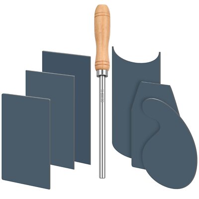 Scraper Burnisher And 6 Pcs Multishaped Scraper Set Burnishing Tool Card Scraper