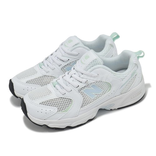 New Balance 530 Wide NB White Green Kids Preschool Casual
