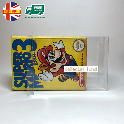 Game Box Protector Nintendo NES PAL Strong Clear Rigid Plastic Display PET Case