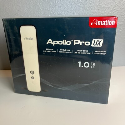 Imation Apollo Pro UX External Hard Drive, USB 2.0, 1TB - 1 Terabyte - New