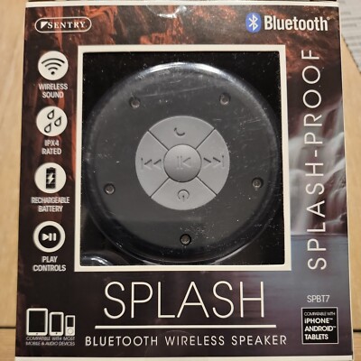 Sentry SPBT7 Adventure Splash-Proof Wireless Bluetooth Speaker