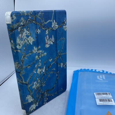 W Dadanism(ZS) YouBian Case for Kindle Paperwhite 2021,  Blue Floral Design
