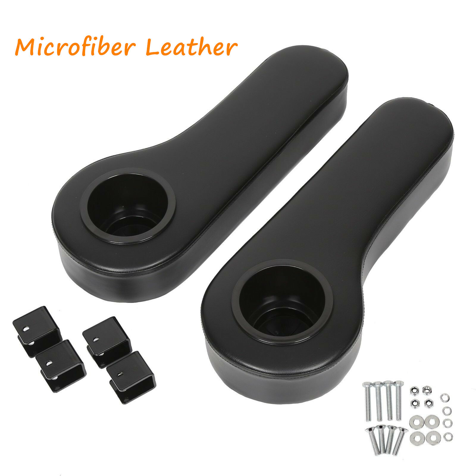 Universal Rear Seat Arm Rest Cup Holder Black for EZGO Club Car Yamaha