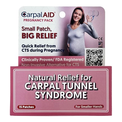 CarpalAid Carpal Tunnel Hand Patch Pregnancy Wrist Pain Relief Small Hands