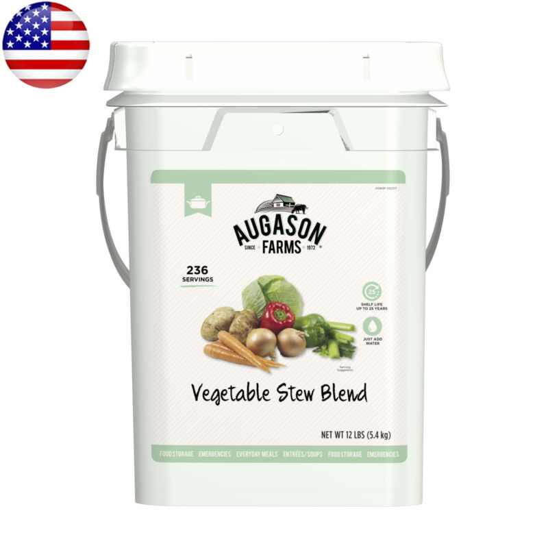 Vegetable Stew Blend Emergency Food Storage 12 Pounds Nutritional Fast