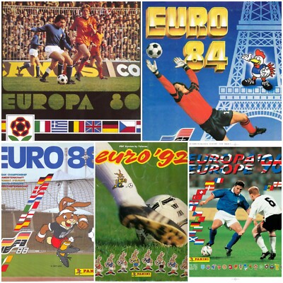 Full Collection 1980-2020 Complete Albums Panini UEFA Euro Cup -in PDF- Soccer