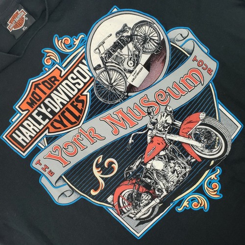 Vintage 1992 Harley Davidson York Museum T Shirt Single