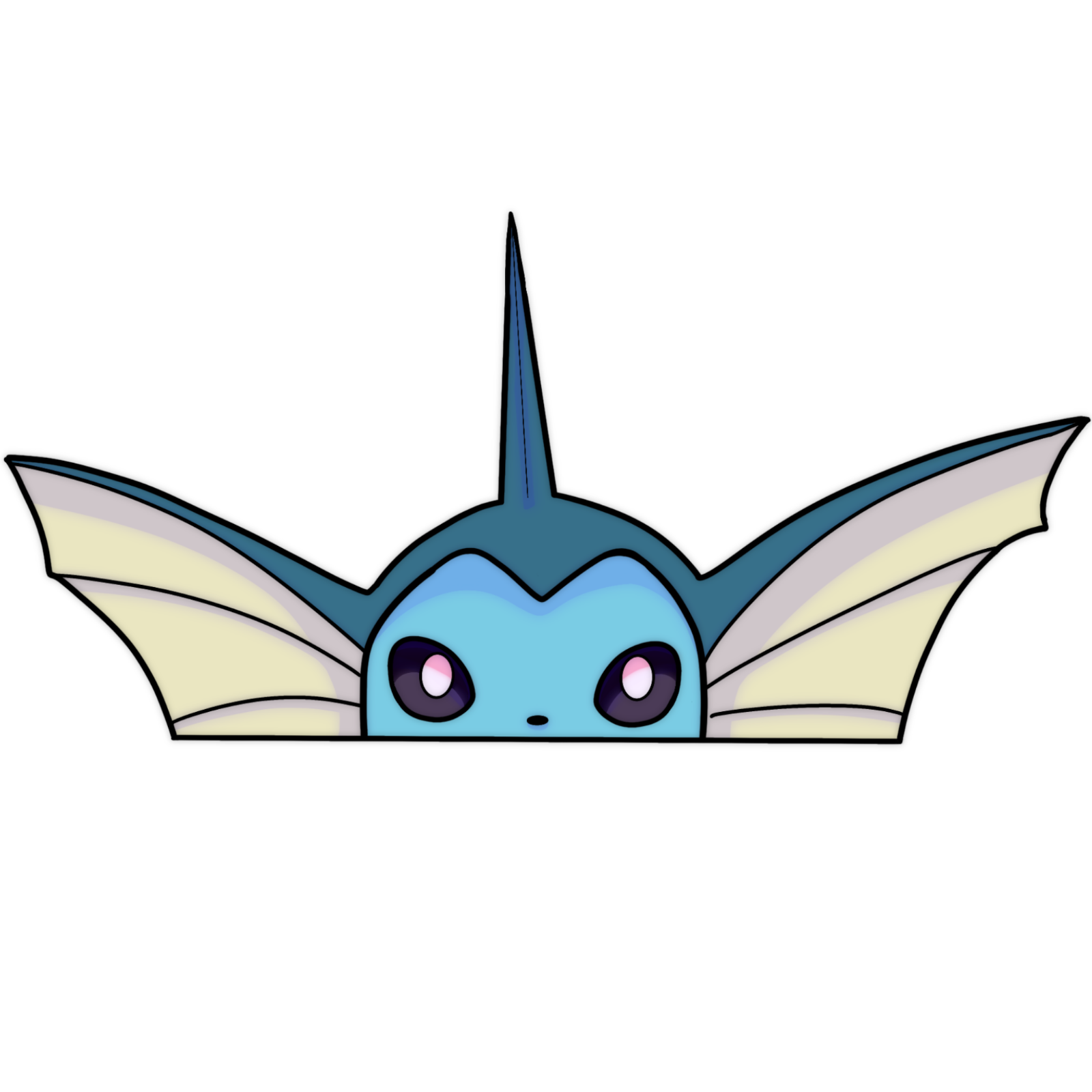 Adesivo Vaporeon #134 B SIDE LABEL &ndash; Vinile Esclusivo Dal Pokemon Center Giappone