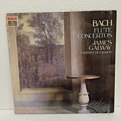 BACH GALWAY I SOLISTI DI ZAGREB BACH FLUTE CONCERTOS LP 33 GG 1986 RCA GOLD SEAL