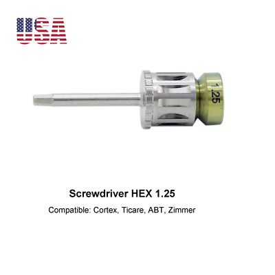 Implant Screwdriver HEX Driver Locator Ball Multi-Unit Abutment Wrench Ratchet