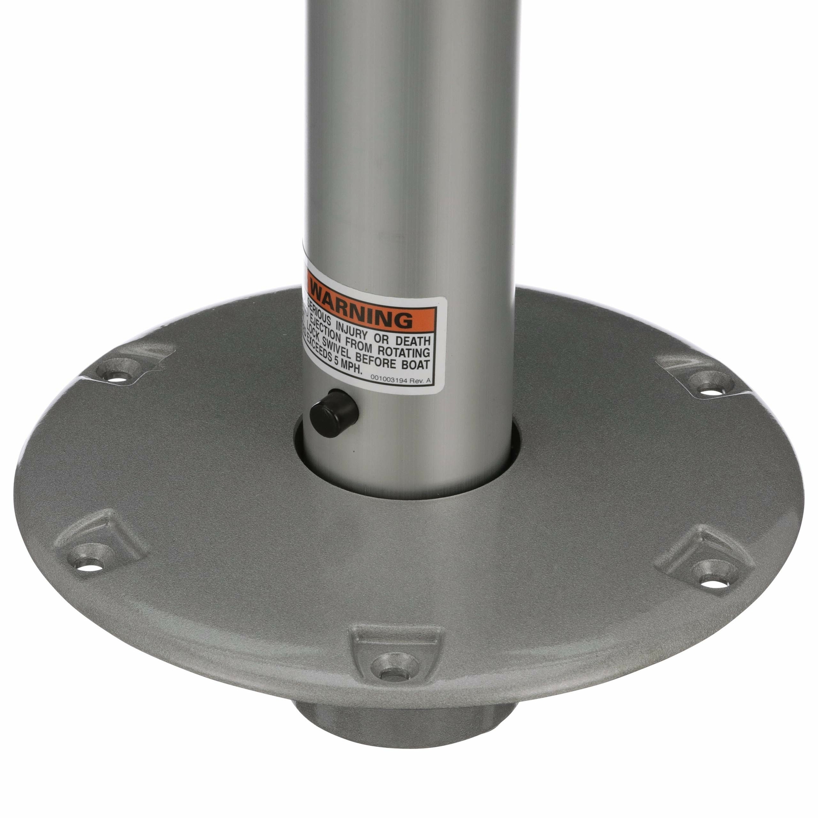 Attwood Swivl-Eze 238 Series Boat Pedestal Seat Kit | 15" Post, 360-Degree Swivel, Brushed Aluminum