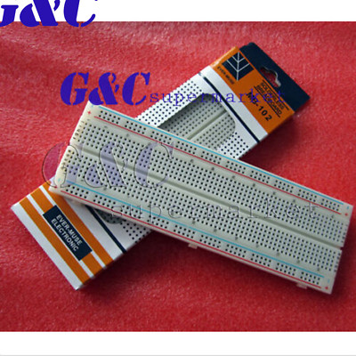 1/2/5/10 MB102 Breadboard 830 Point Solderless PCB Bread Board Test Develop DIY