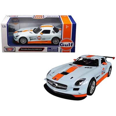 Mercedes-Benz SLS AMG GT3 1:24 Gulf  Model by Motormax 79646