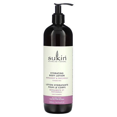 Hydrating Body Lotion, Bergamot & Patchouli, 16.9 fl oz (500 ml)