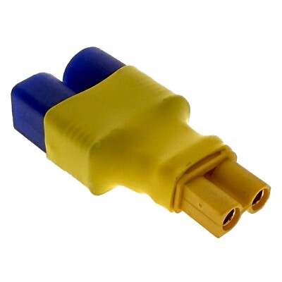 No Wires Connector: Male EC3 to XT30 Female Lipo Adapter