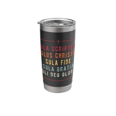Five Solas of the Reformation Protestant Luther Christian Stainless Steel Ins...