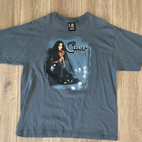 アイドル 90s vintage tour CHER T-shirt / size/ XL Vtg 1990 Cher Heart of Stone Tour Concert T-shirt Black XL