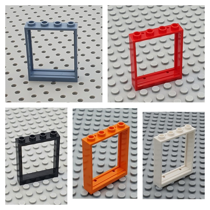 LegoÂ® 2x Fensterrahmen Frame 1x4x4 Brick - 6154/40527 - Div Farben