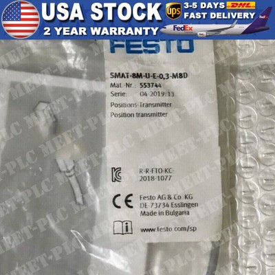 NEW FESTO 553744 SMAT-8M-U-E-0,3-M8D position transmitter