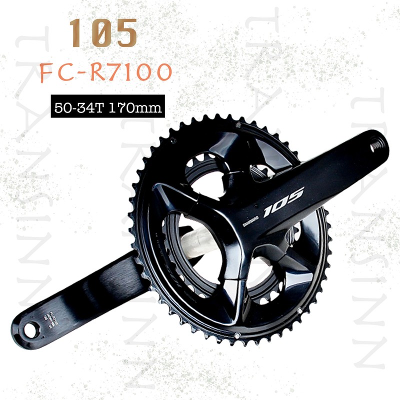 Shimano 105 Di2 FC-R7100 Hollowtech II  2x12spd Crankset 50-34T 170mm Road