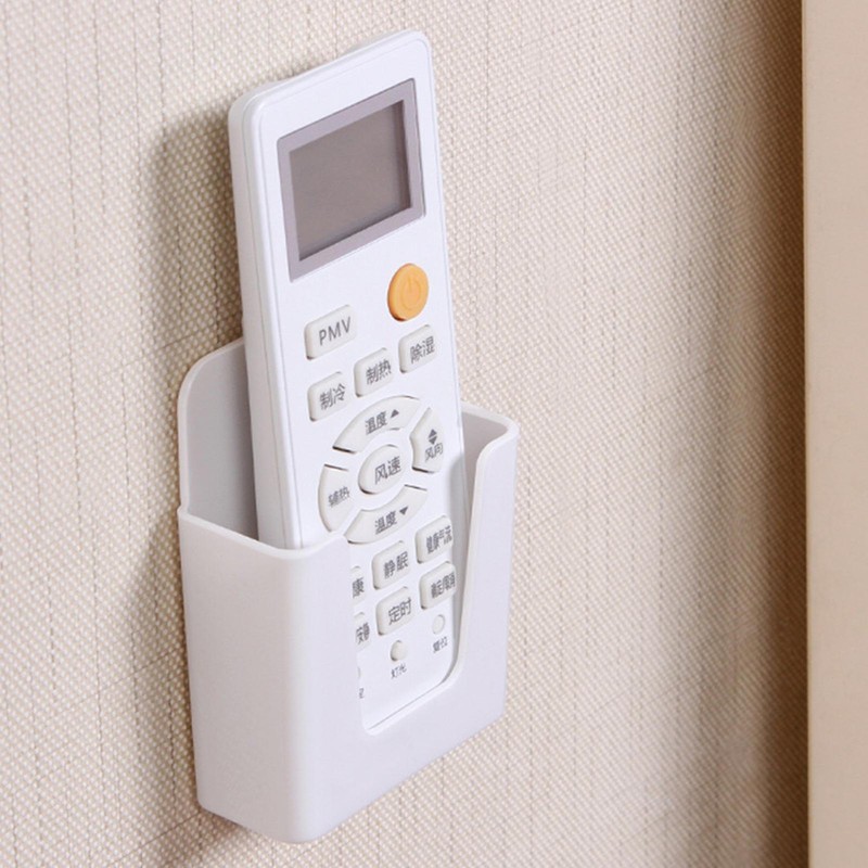 Wall Mounted TV Remote Control Holder Media Storage Boxes Organizer Containers