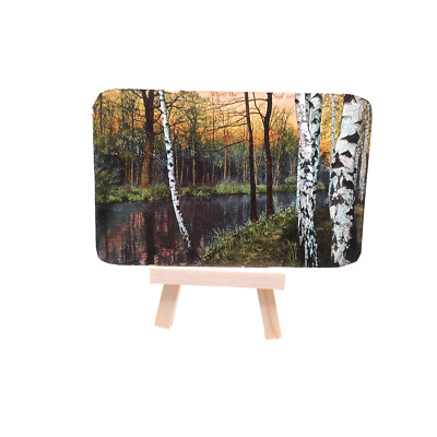 When the Sun Sets Among the Water and Trees in the Forest