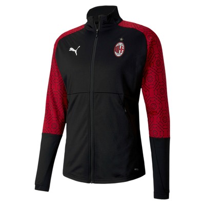 PUMA PUMA AC MILAN STADIUM FOOTBALL SPORTS OUTDOOR JACKET - BLACK