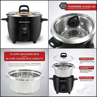 Professional Rice Cooker, 10 Cups Of Cooked Rice, Stainless Steel, High Quality