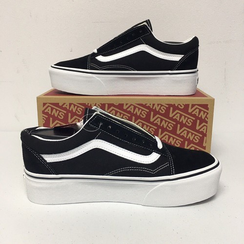 

Кроссовки Vans Old Skool Stac Shoes (мужские, размер 8) черные/белые замшевые/холщовые кроссовки, Черный, Old Skool