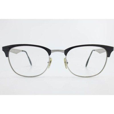 Ray-Ban RB6346 2861 Black Silver Browline Eyeglass Frames 50-19-140 Mens Womens