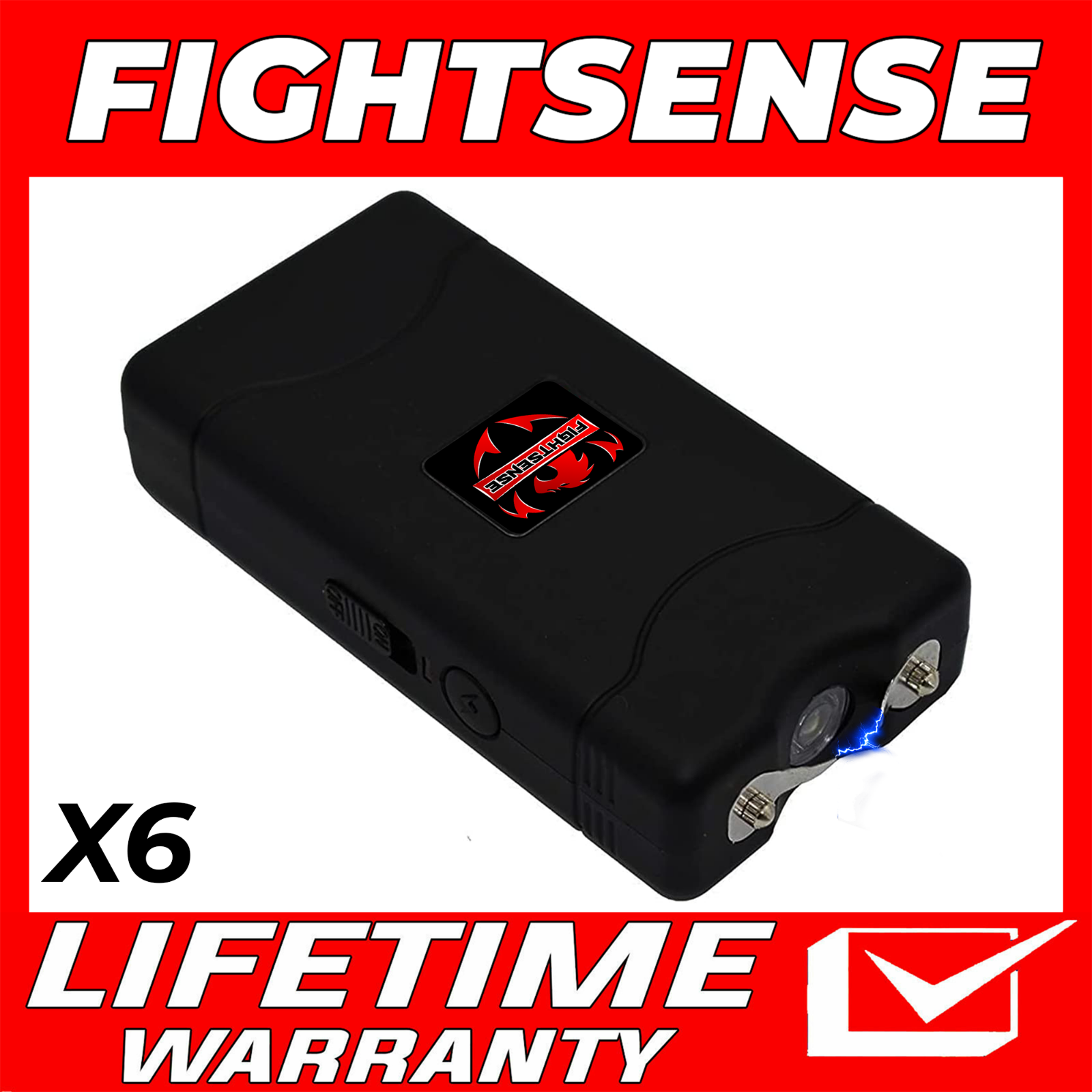 FIGHTSENSE WholeSale Heavy Duty Rechargable StunGun with LED Flashlight New