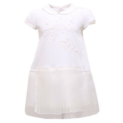 8642R vestito bimba SIMONETTA TINY abito bianco dress kid