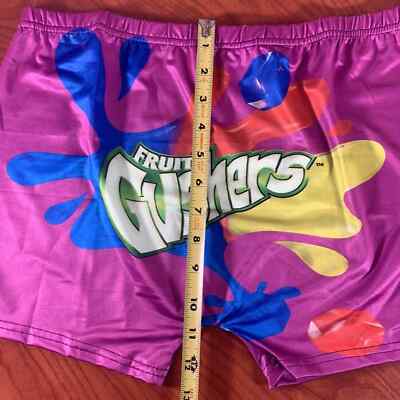 Luckinbaby Purple Fruit Juicers Novelty Bike Casual Workout Sports Shorts -Large