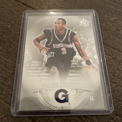 2013-14 SP Authentic Basketball #3 Allen Iverson Georgetown Hoyas