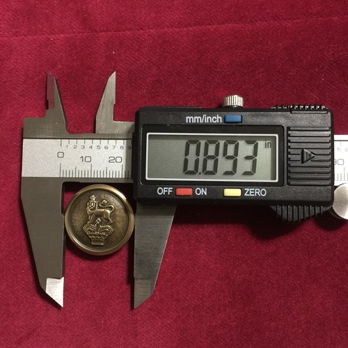 Royal Marines Gold Tone Metal Buttons Lion On Crown Lot of 7