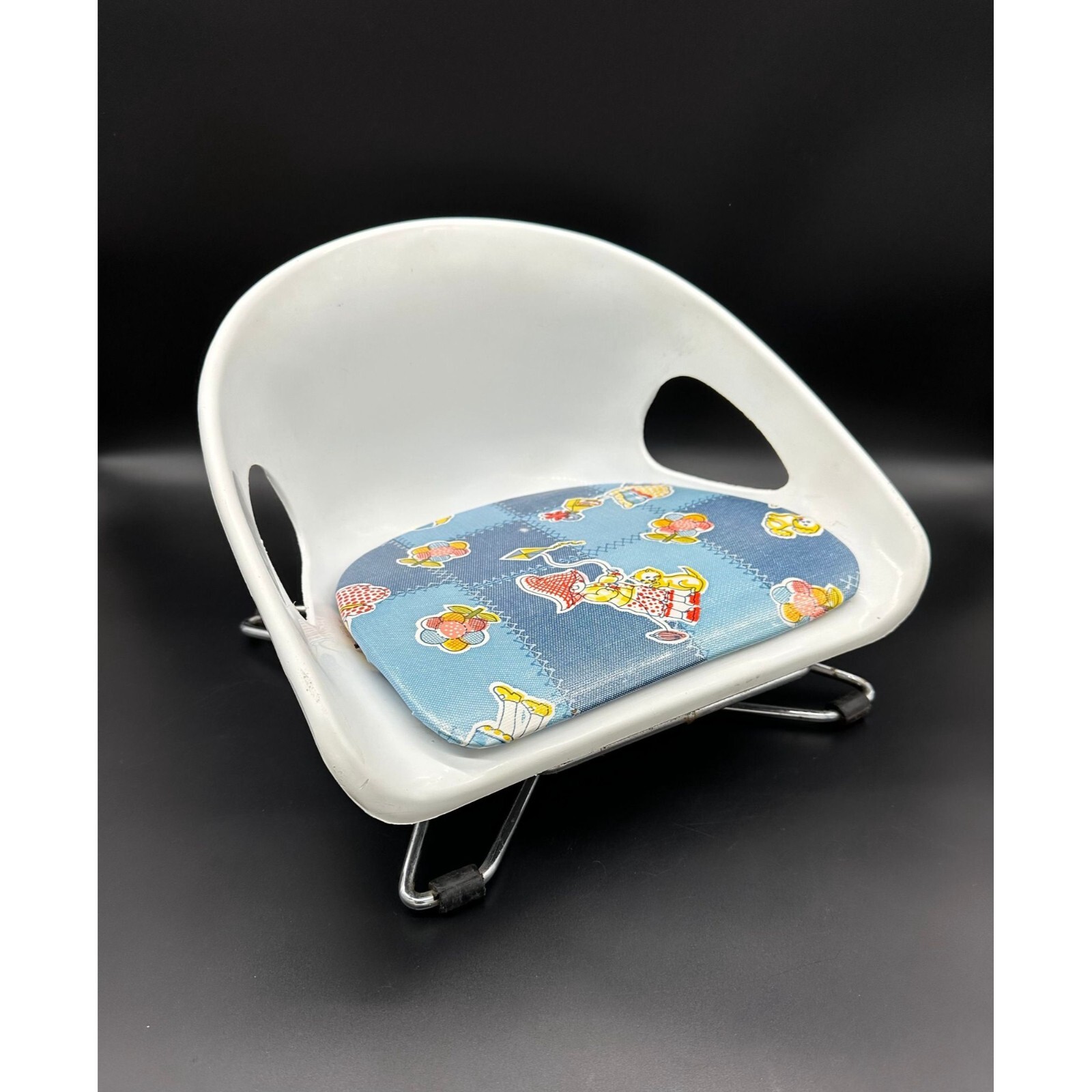 家具 Vtg Humilton Cosco Child Chair VINTAGE COSCO MID CENTURY METAL CHILDS HIGHCHAIR RETRO VINYL