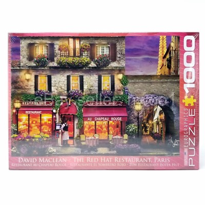 NEW Eurographics Puzzle 1000 Pc - The Red Hat Restaurant, Paris - Artist Series