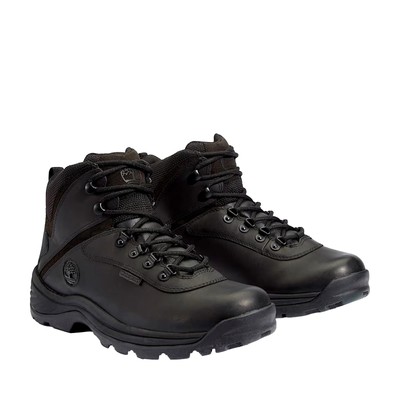 Pre-owned Timberland White Ledge Mid Waterproof Hiker Boot Black Tb012122-001 Men's Size 7
