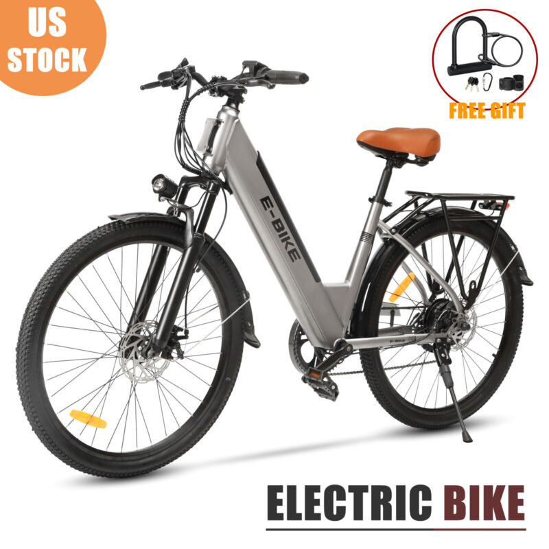 26inch Electric Bike 500w 36v Cruiser E Bike E-Mountain Bicycle For Men/Women Us
