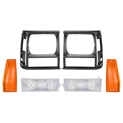 Headlight Bezel Side Marker Parking Light Lamp For Jeep Cherokee Base SE 91-1996
