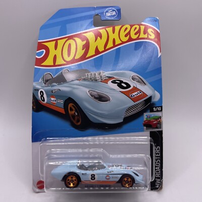 2023 Hot Wheels Glory Chaser 155/250 HW Roadsters 9/10 Gulf Oil Bent Card