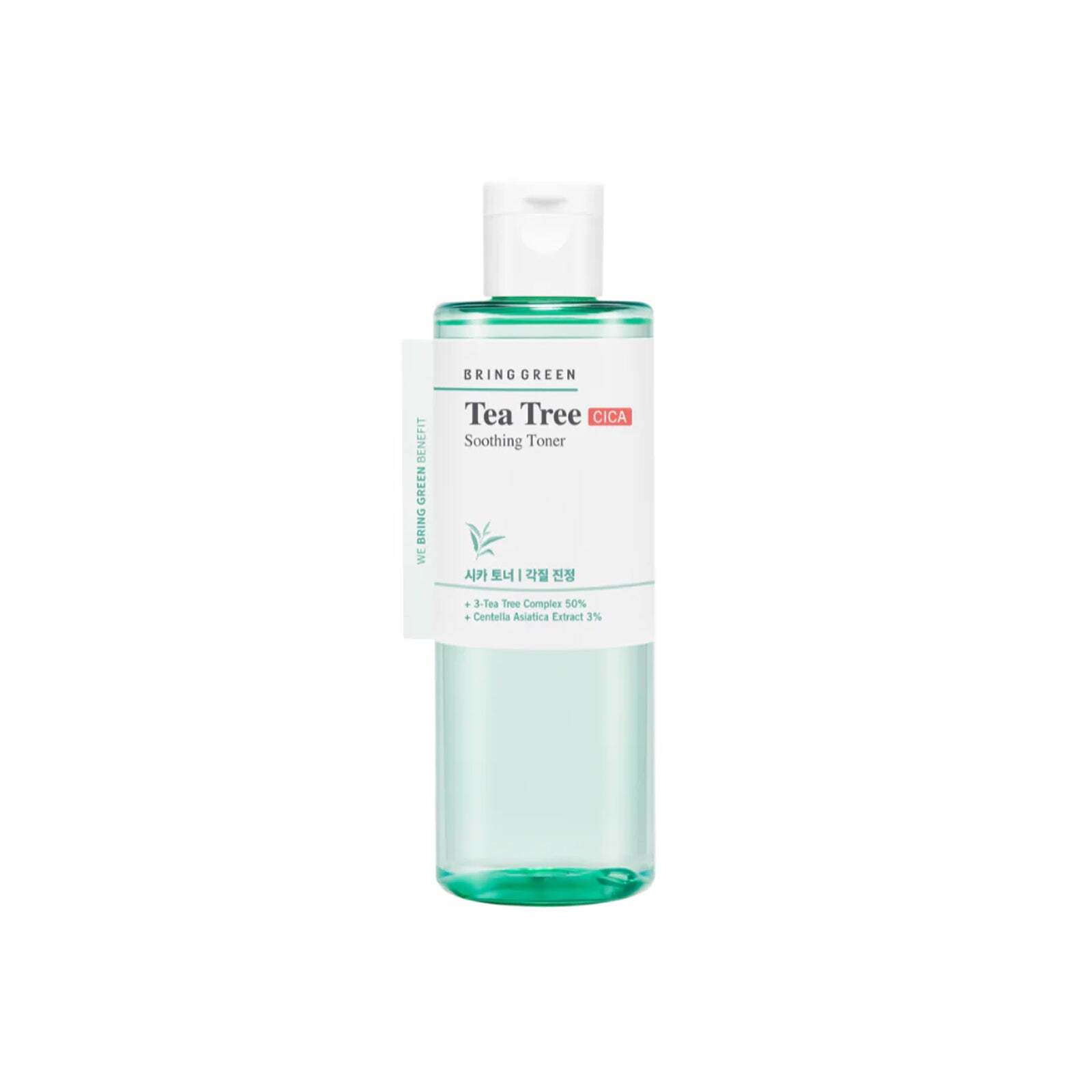BRING GREEN Tea Tree CICA Успокаивающий тоник, 250 мл / 8,45 жидких унций