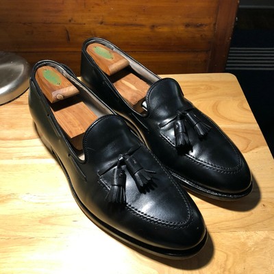 alden black tassel loafer