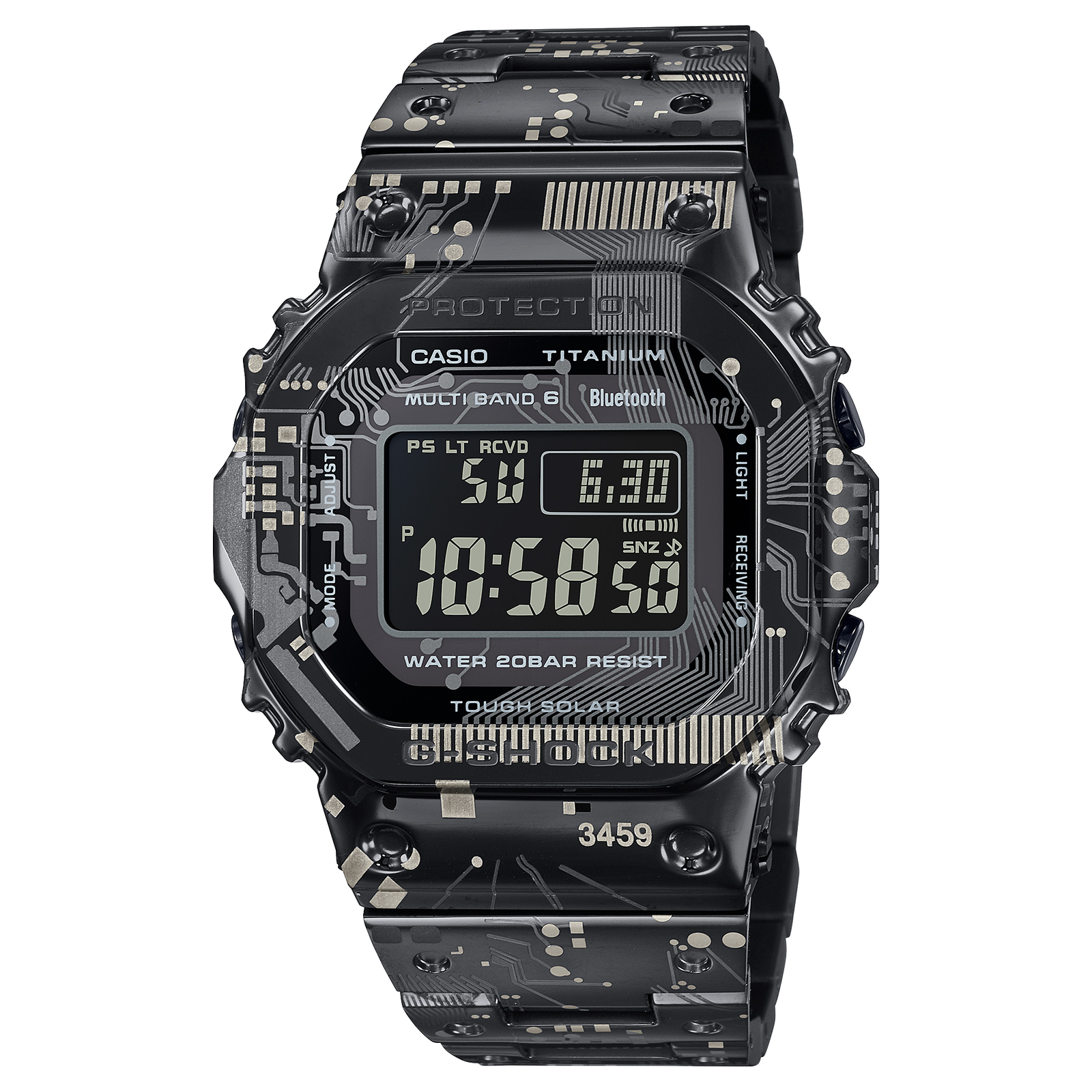 Pre-owned Casio G-shock Men's Black Dial Watch Gmw-b5000tcc-1jr