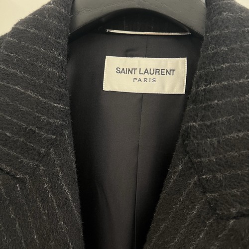 Pre-owned Saint Laurent Wool Overcoat In All Sizes In Gray
